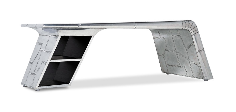 Table basse aile d'avion Aviator aluminium