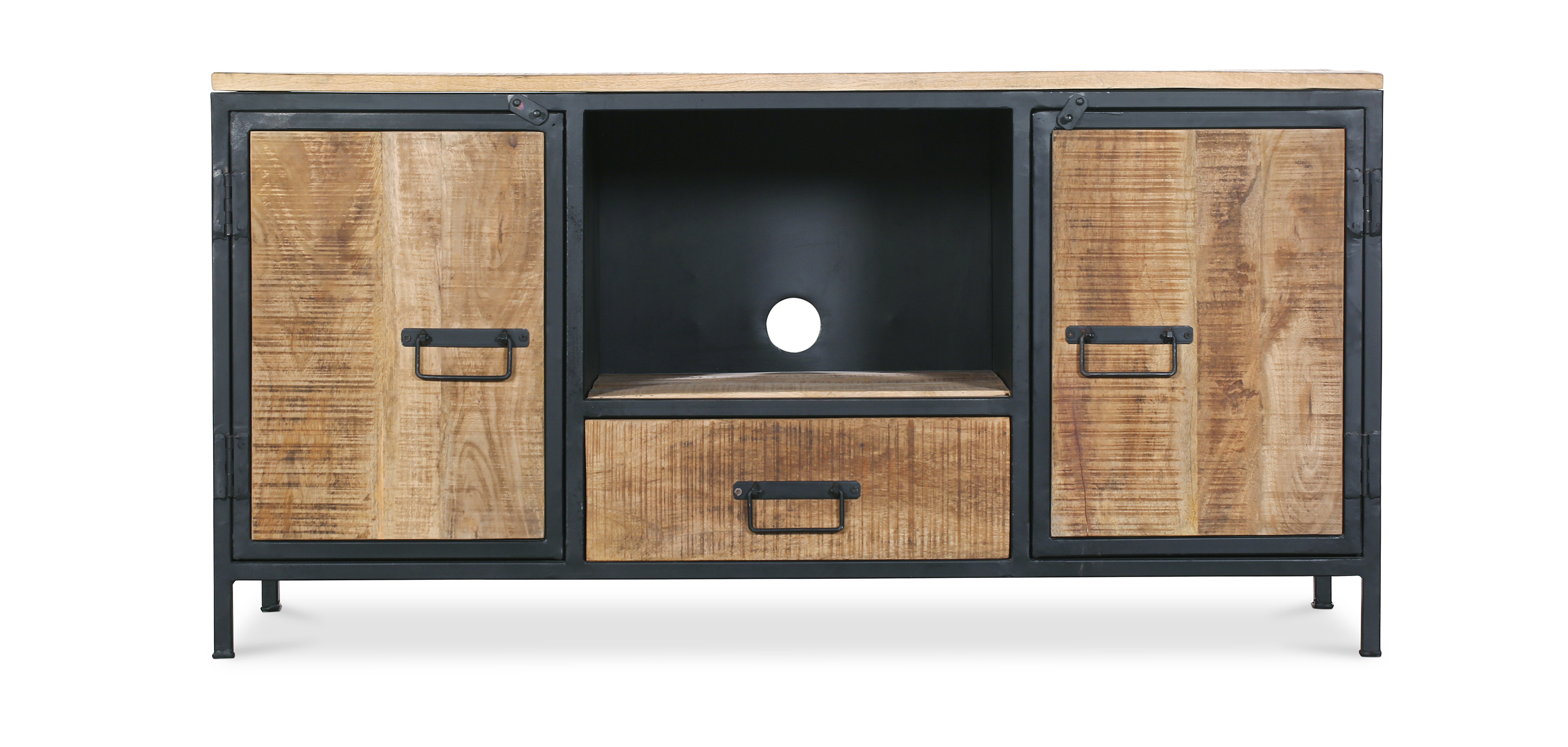 meuble tv angle style industriel